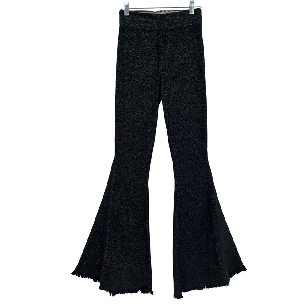 Show Me Your Mumu Berkeley Bells Shimmer Flare Pants XS Boho Festival Western - Picture 3 of 13